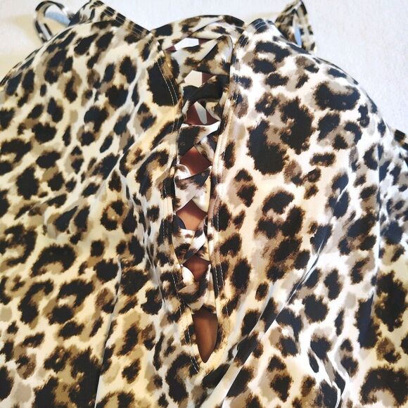 Bleu Rod Beattie Animal Print Soft Cup Adjustable Strap One Piece Size 14 NWT - Picture 5 of 13
